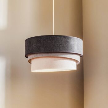 Závesné svietidlo Pastell Trio tmavošedá/sivá/svetlošedá