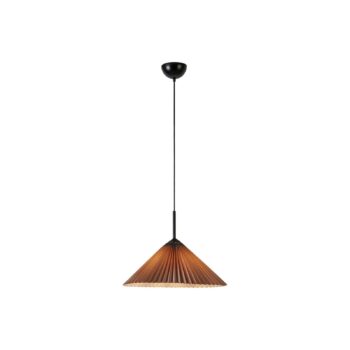 Závesné svietidlo Plisado s plisovaným tienidlom na lampu, sivá