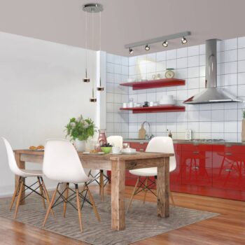 Závesné svietidlo Puk Drop Trio, chróm, 3 svetlá, G9