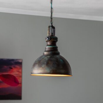 Závesné svietidlo Saglam 3710 1-svetlo Ø31cm zlaté antické