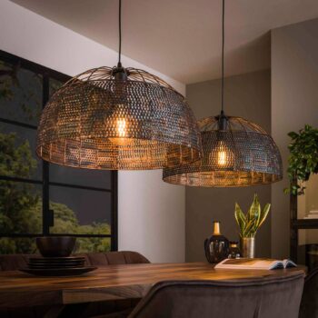 Závesné svietidlo Setengah 2-pl. v tvare hríba