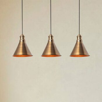 Závesné svietidlo Sivani MR-314, zlatá antik, železo 3-pl