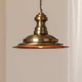 Závesné svietidlo Sivani MR-637, zlatá antik, kov, Ø 39 cm