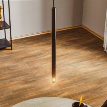 Závesné svietidlo Sopel Laser, 1-pl., čierne