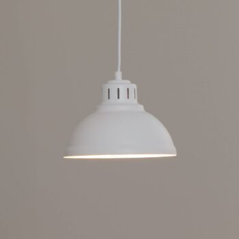 Závesné svietidlo Sven, 1 svetlo, biele, oceľ, E27