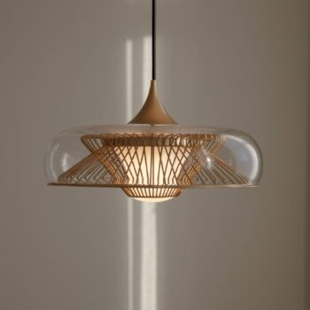 Závesné svietidlo UMAGE Chordis, mosadz, oceľ, sklo, E27