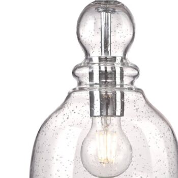 Závesné svietidlo Westinghouse Fiona, brúsený nikel, Ø 18 cm