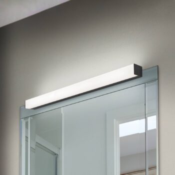 Zrkadlové svetlo Horizon LED, šírka 60 cm, čierne, IP44