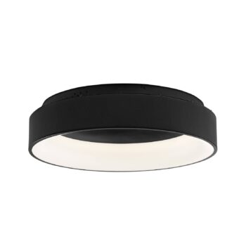 stropné LED svetlo Noah, čierne, Ø 60 cm, kov, CCT